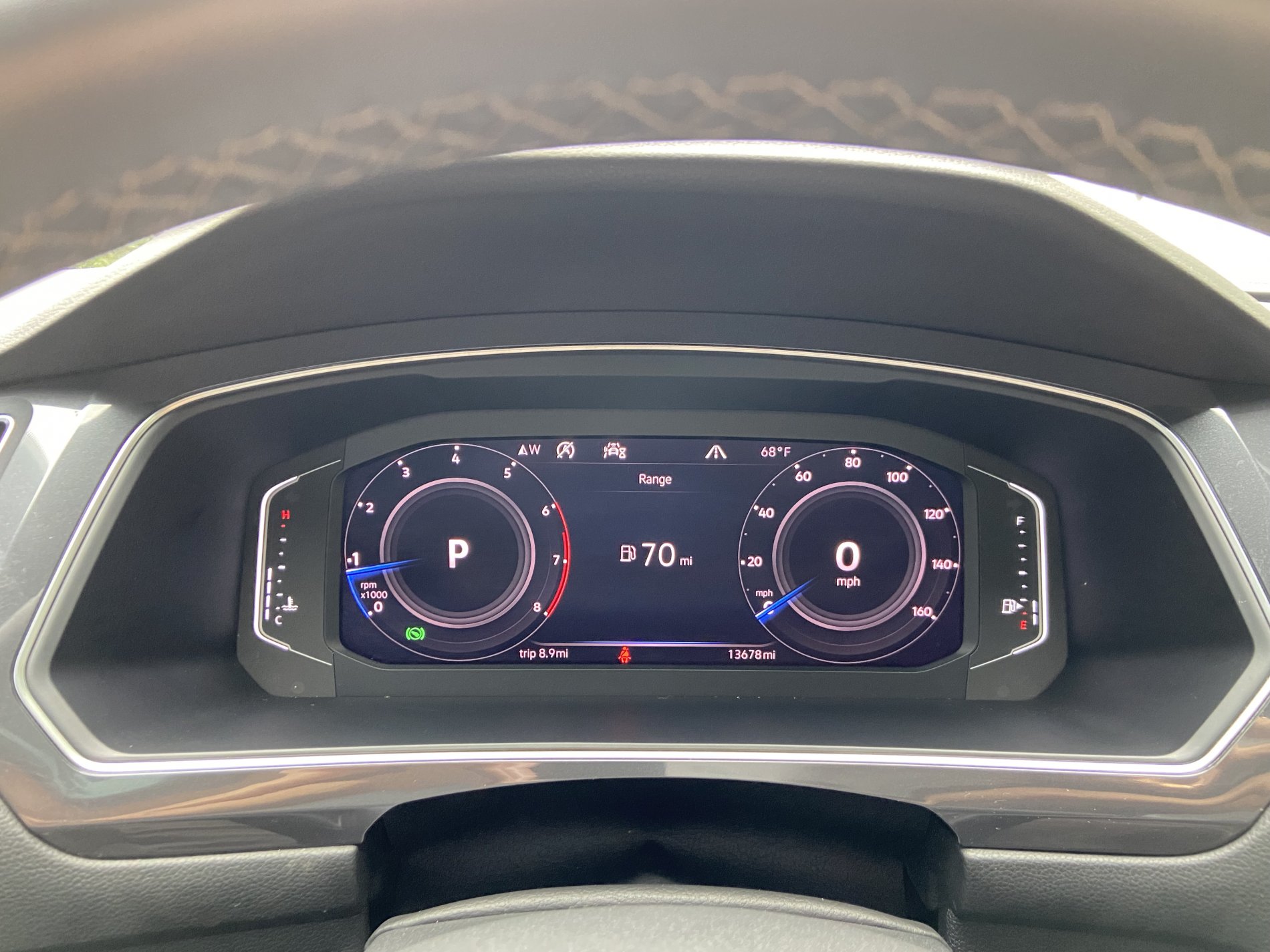 Volkswagen Tiguan Sel R-line 2021 рестайлинг приборная панель американка электронная