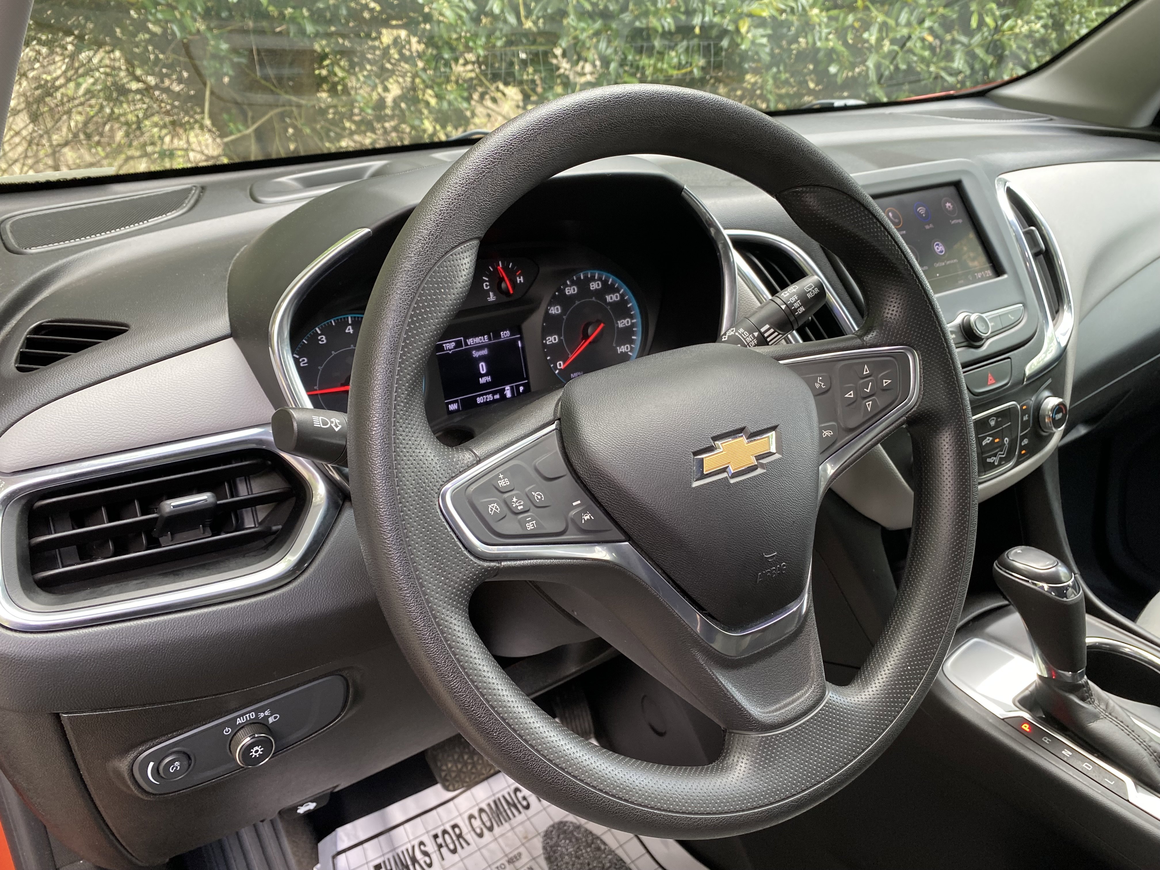 Chevrolet Equinox LS пригнать в РФ приборная панель